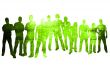 textures style of people silhouettes