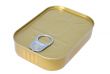 Canned food - pure white background