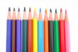 Colored Pencils isolated on white