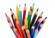 Colored Pencils isolated on white