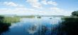 Summer lake panorama