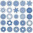 a collection of snowflakes