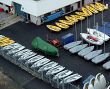 view of boatyard from above