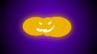 small soft focus glowing pumpkin