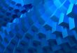 blue cubes abstract
