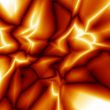 Orange Lightning Abstract