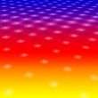 White Lights On Rainbow Background