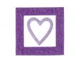 Purple Frame And Heart