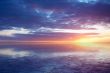 abstract ocean and sunset