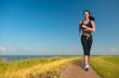 woman running in summer