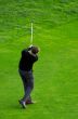 man playing golf