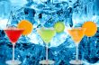 colorful cocktails