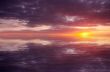 abstract ocean and sunset