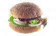 hamburger isolated on white