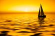 Sailing and sunset