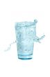 glass with splashing water