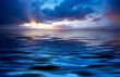 abstract ocean and sunset