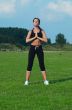 woman meditating