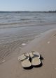 sandals on beach