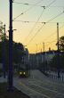 Tram at dusk; Poznan, Poland