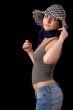 woman in hat