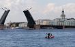 lifeboat on drawbridge background