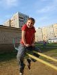 boy on a swing