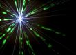 starburst with radiating green flares