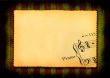 paper with part of music note