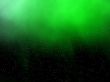 green nebulae and starfield