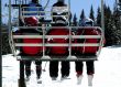 children on a chairlift