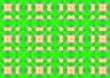 green patterned matrix