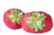 strawberry against white background