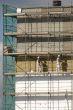 Workers on a scaffold