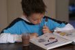 Boy reading.