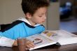 Boy reading.