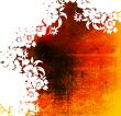 floral style backgrounds frame