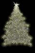 Christmas Tree Made of Lights Illustration