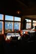 Fine dining with harbor view at sunset