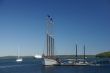 Tall ship in harbor