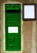 green post box