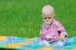 baby in the garden