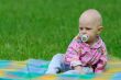 baby on the grass