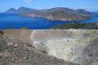 Volcano in Aeolian Islands at summer
