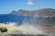 Volcano in Aeolian Islands at summer