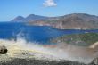 Volcano in Aeolian Islands at summer