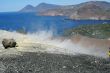 Volcano in Aeolian Islands at summer