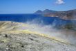 Volcano in Aeolian Islands at summer