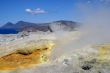 Volcano in Aeolian Islands at summer