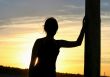 girl having a sunset rest